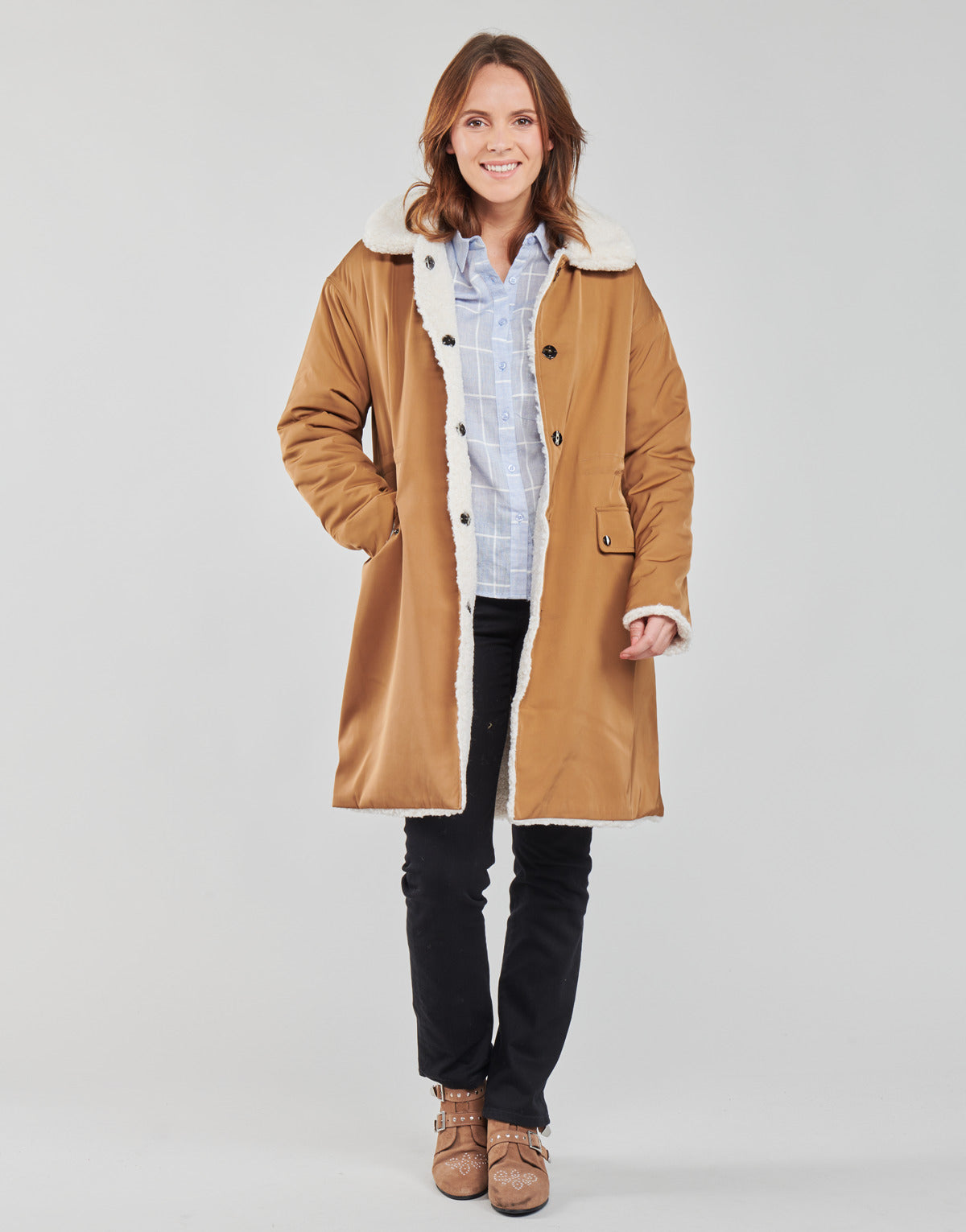 Mantella Donna Derhy JAGUAR PARKA Marrone