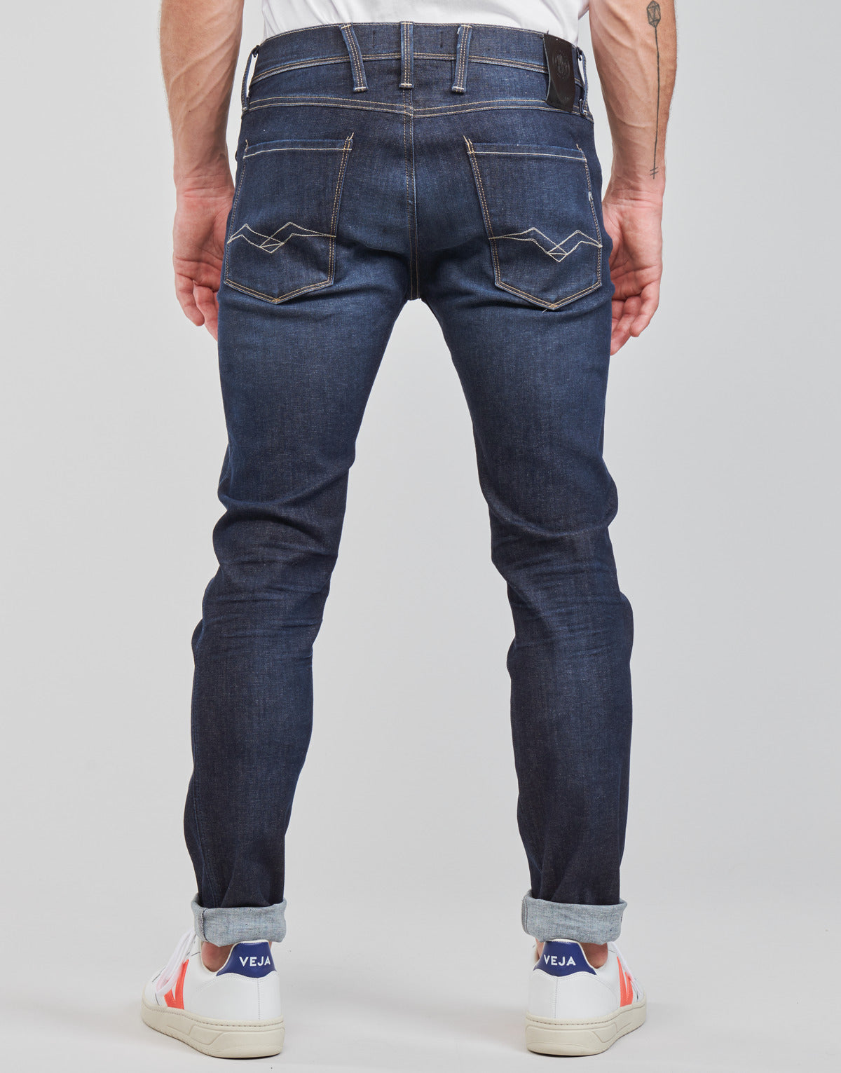Jeans Slim Uomo Replay ANBASS Blu