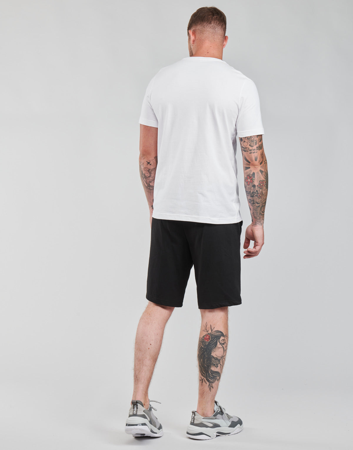 T-shirt Uomo Puma ESS LOGO TEE Bianco