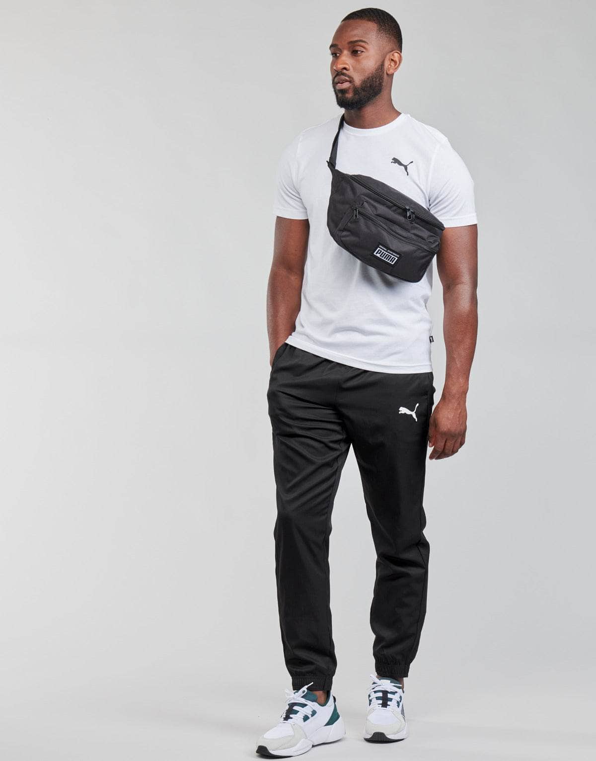 T-shirt Uomo Puma ESS LOGO TEE Bianco