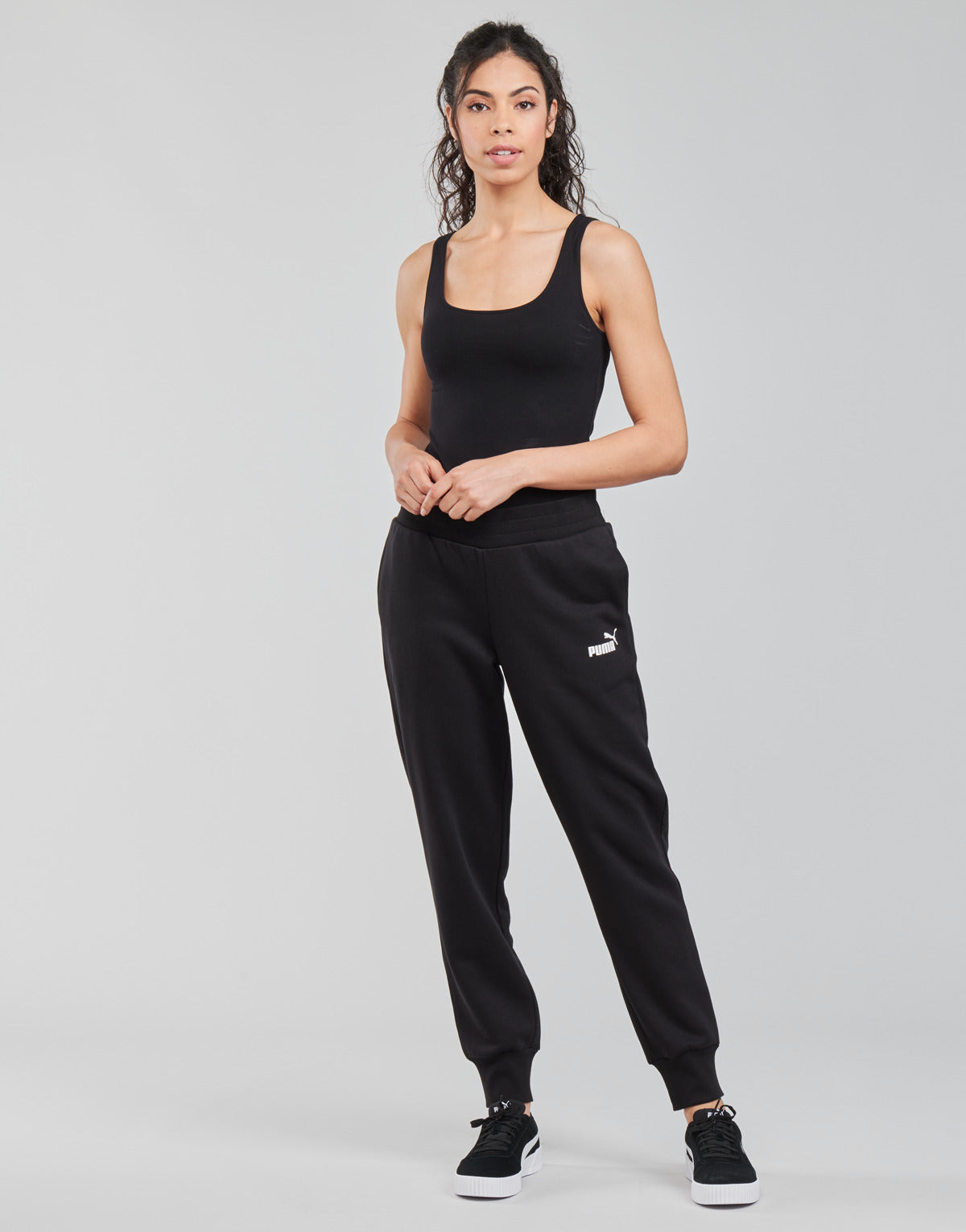 Pantaloni Sportivi Donna Puma ESS SWEAT PANT FL CL Nero