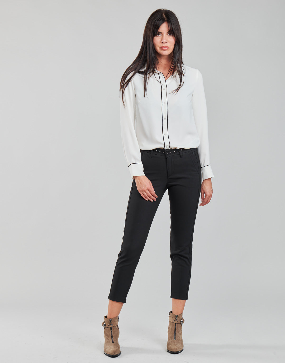 Pantalone Chino Donna Freeman T.Porter  CLAUDIA POLYNEO  Nero