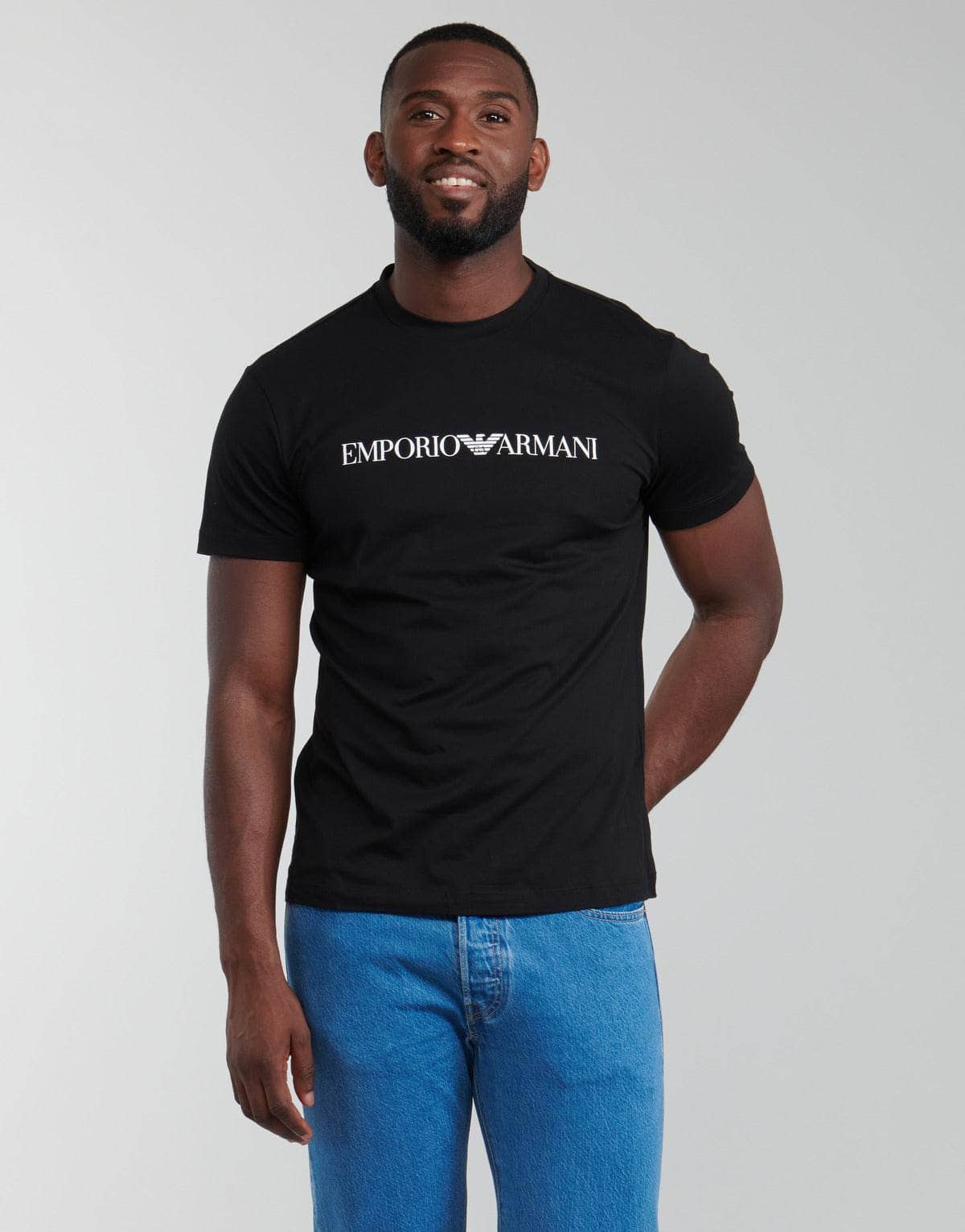T-shirt Uomo Emporio Armani 8N1TN5 Nero