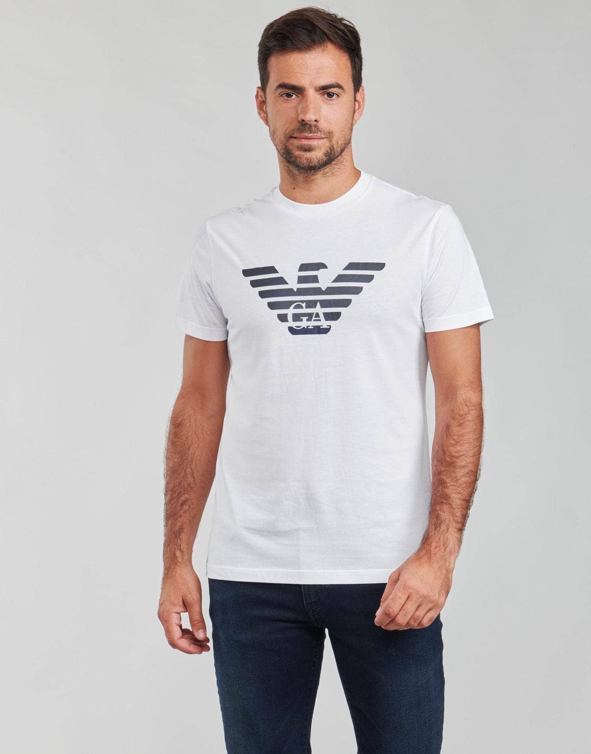 T-shirt Uomo Emporio Armani 8N1TN5 Bianco