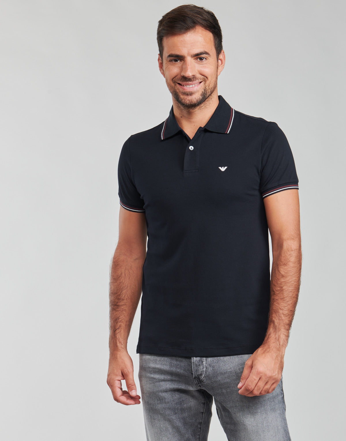Polo Uomo Emporio Armani 8N1FB4 Blu