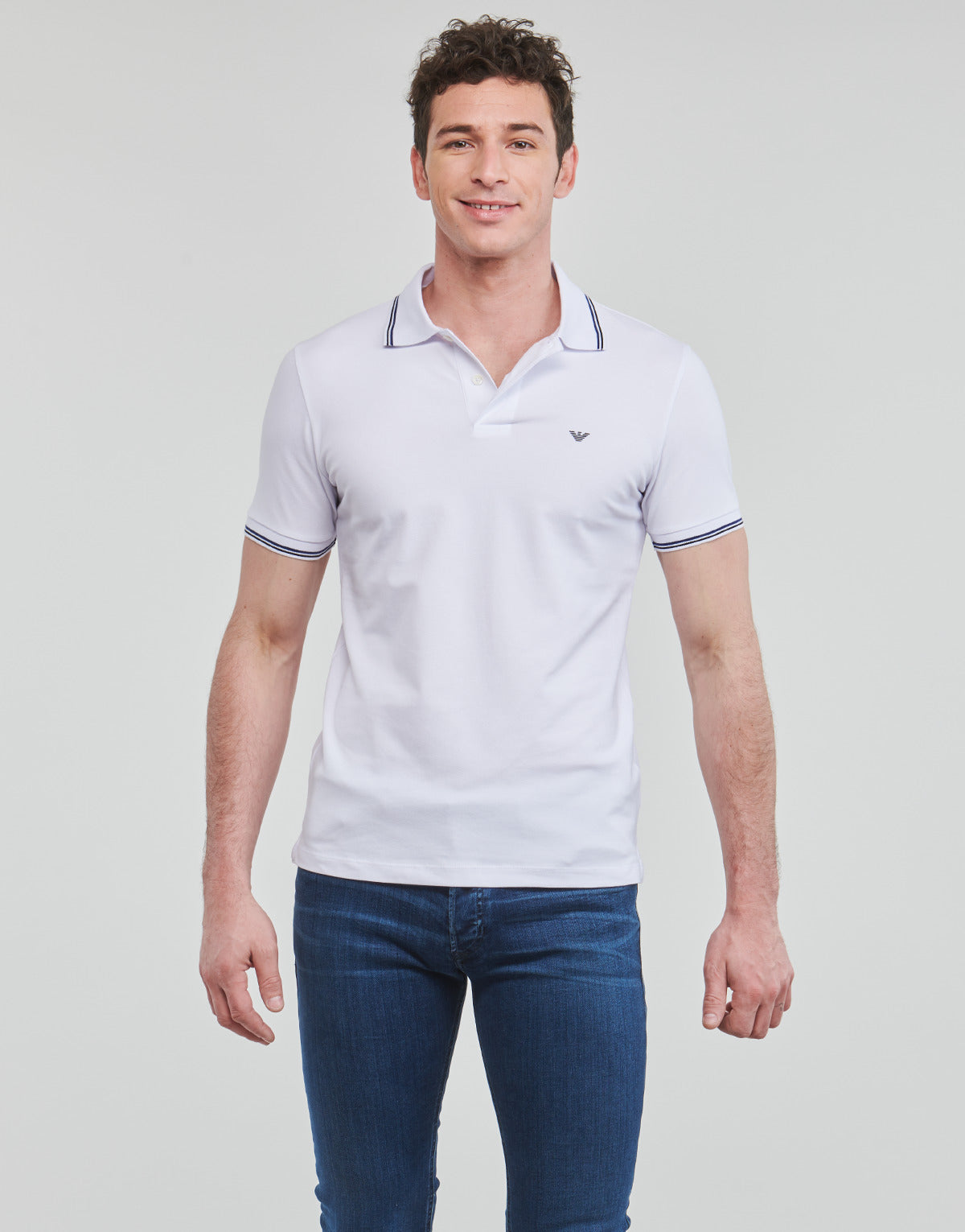 Polo Uomo Emporio Armani 8N1FB4 Bianco