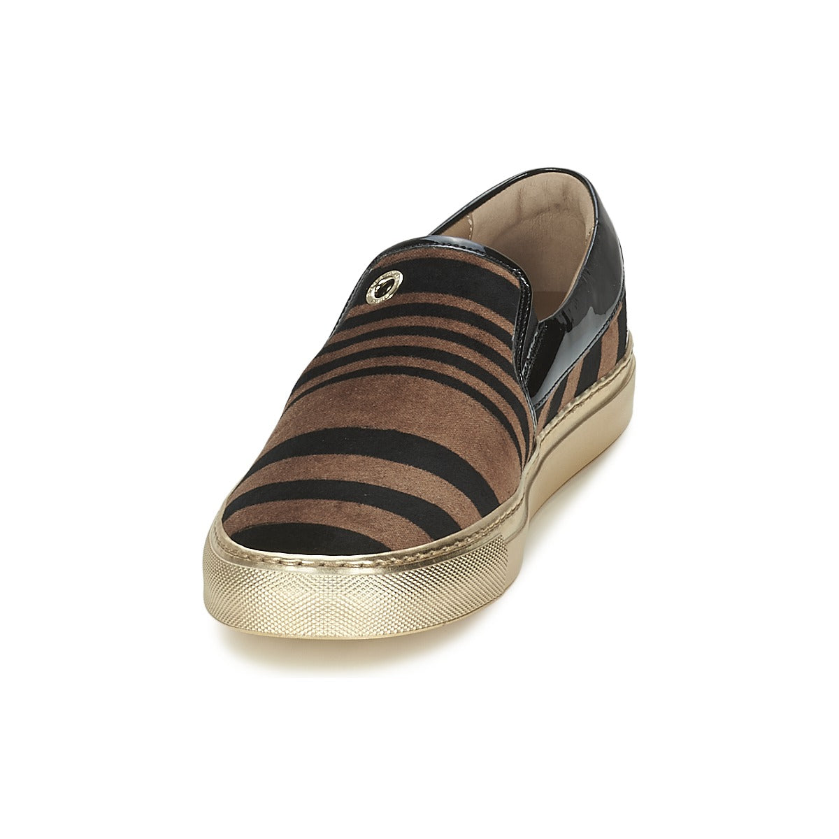 Scarpe Donna Sonia Rykiel STRIPES VELVET Marrone