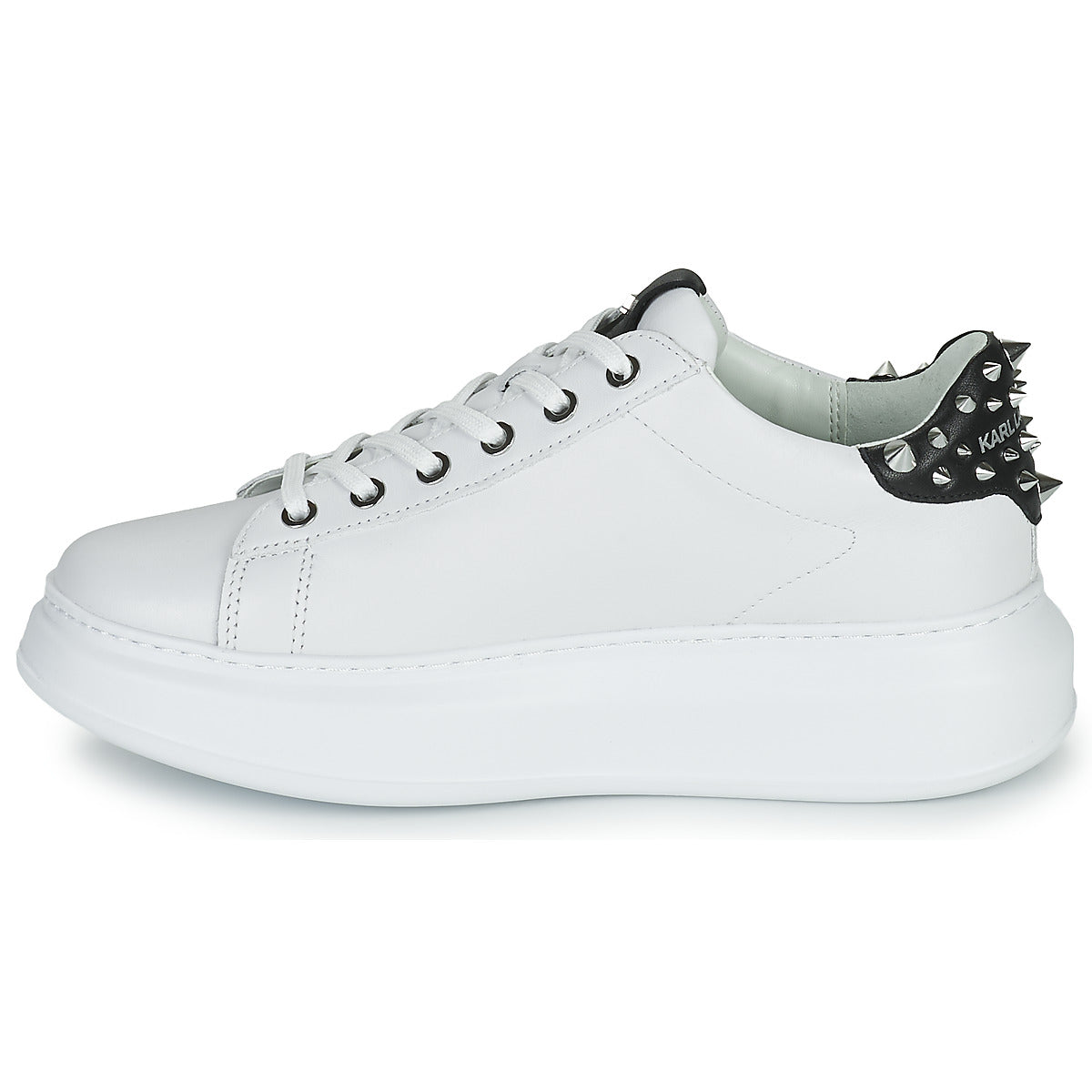 Sneakers basse Donna Karl Lagerfeld  KAPRI KARL IKONIC STUD TAB  Bianco