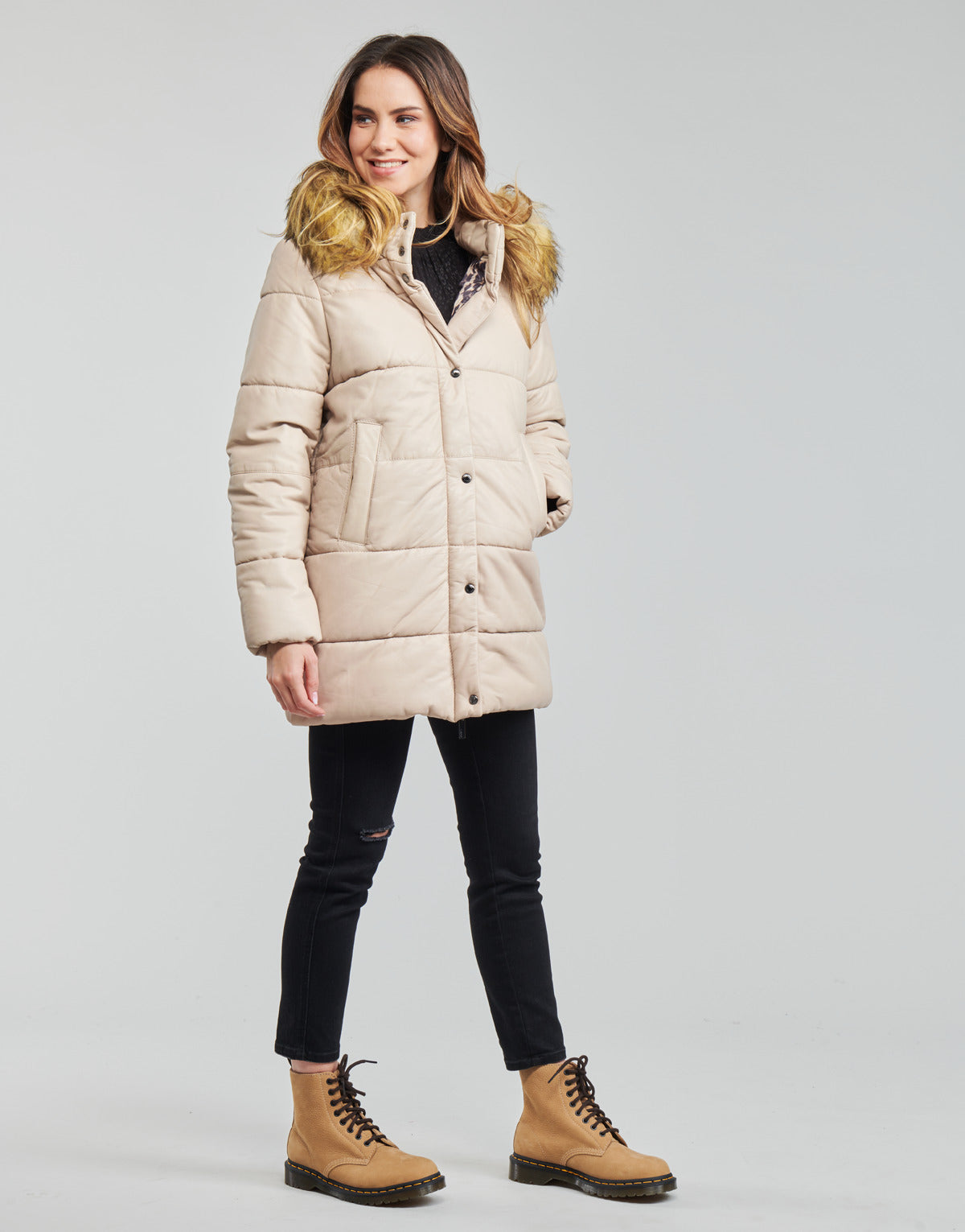 Piumino Donna Oakwood FAMER Beige