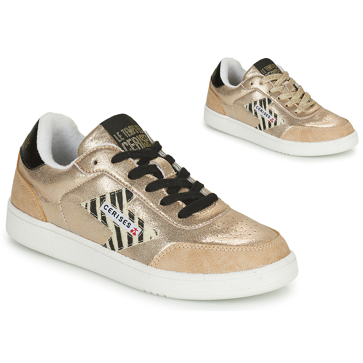 Sneakers basse Donna Le Temps des Cerises FLASH Oro