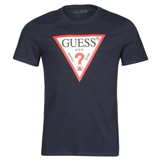 T-shirt Uomo Guess  CN SS ORIGINAL LOGO TEE  Blu