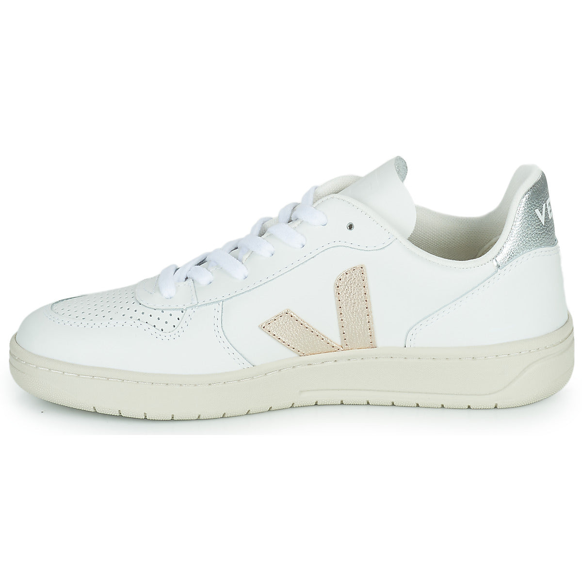Sneakers basse Donna Veja  V-10  Bianco