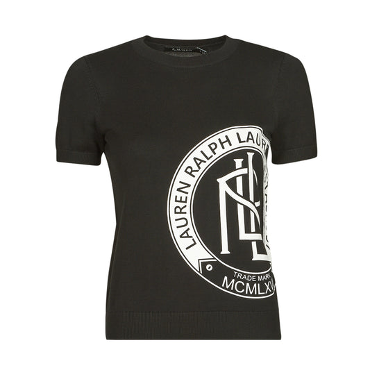 Maglione Donna Lauren Ralph Lauren  KONSUELO-SHORT SLEEVE-SWEATER  Nero