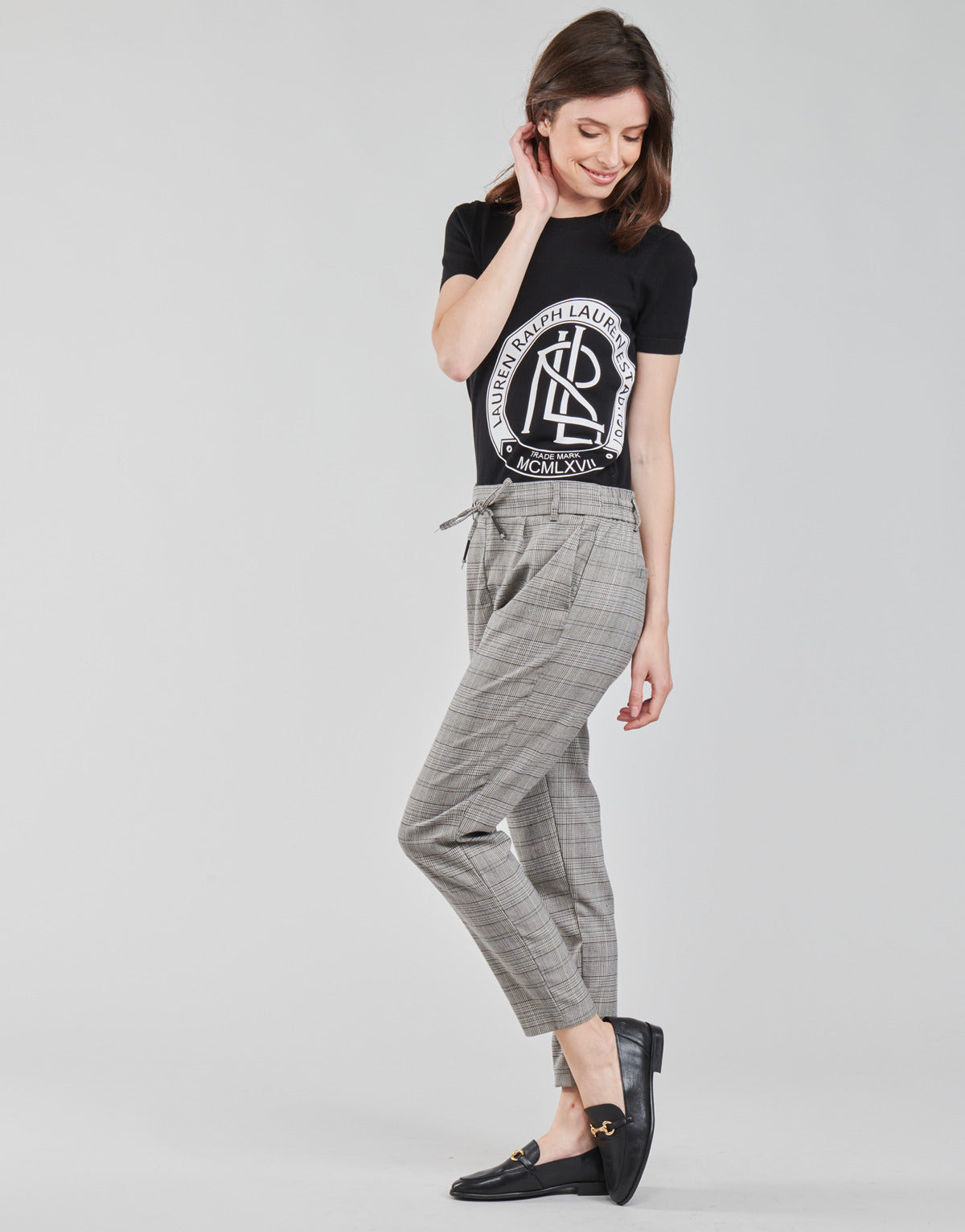 Maglione Donna Lauren Ralph Lauren  KONSUELO-SHORT SLEEVE-SWEATER  Nero