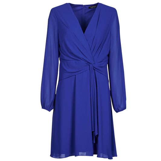 Abito corto Donna Lauren Ralph Lauren  ROSSLYN-LONG SLEEVE-DAY DRESS  Blu