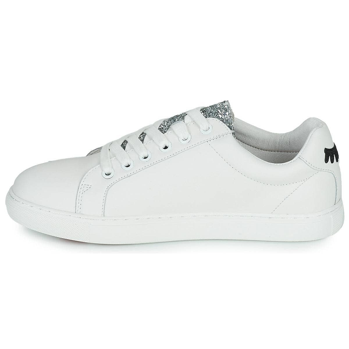 Sneakers basse Donna Bons baisers de Paname SIMONE EYES Bianco