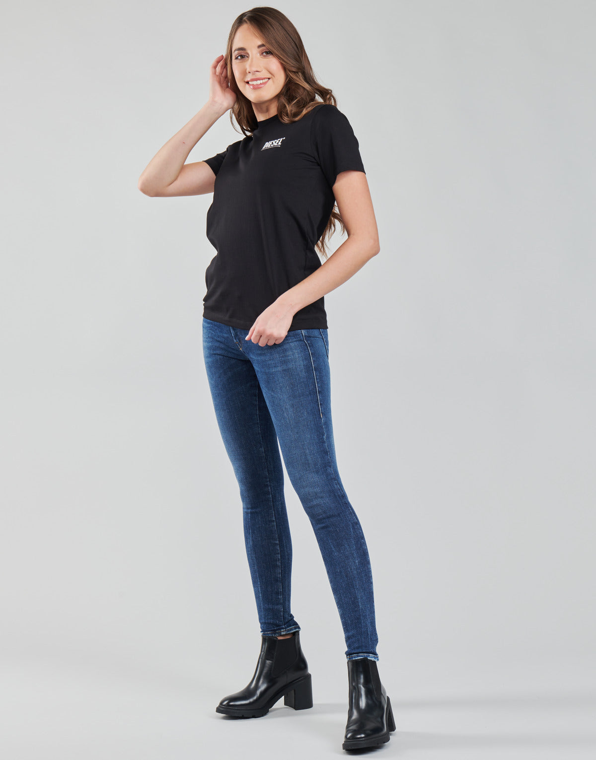 Jeans skynny Donna Diesel SLANDY-LOW Blu