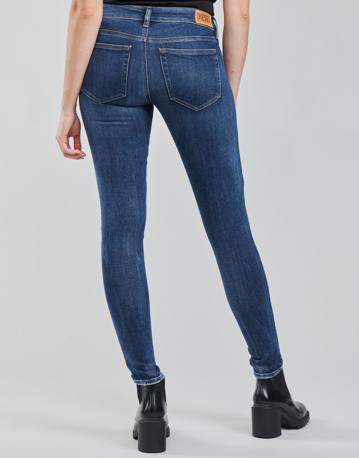 Jeans skynny Donna Diesel SLANDY-LOW Blu
