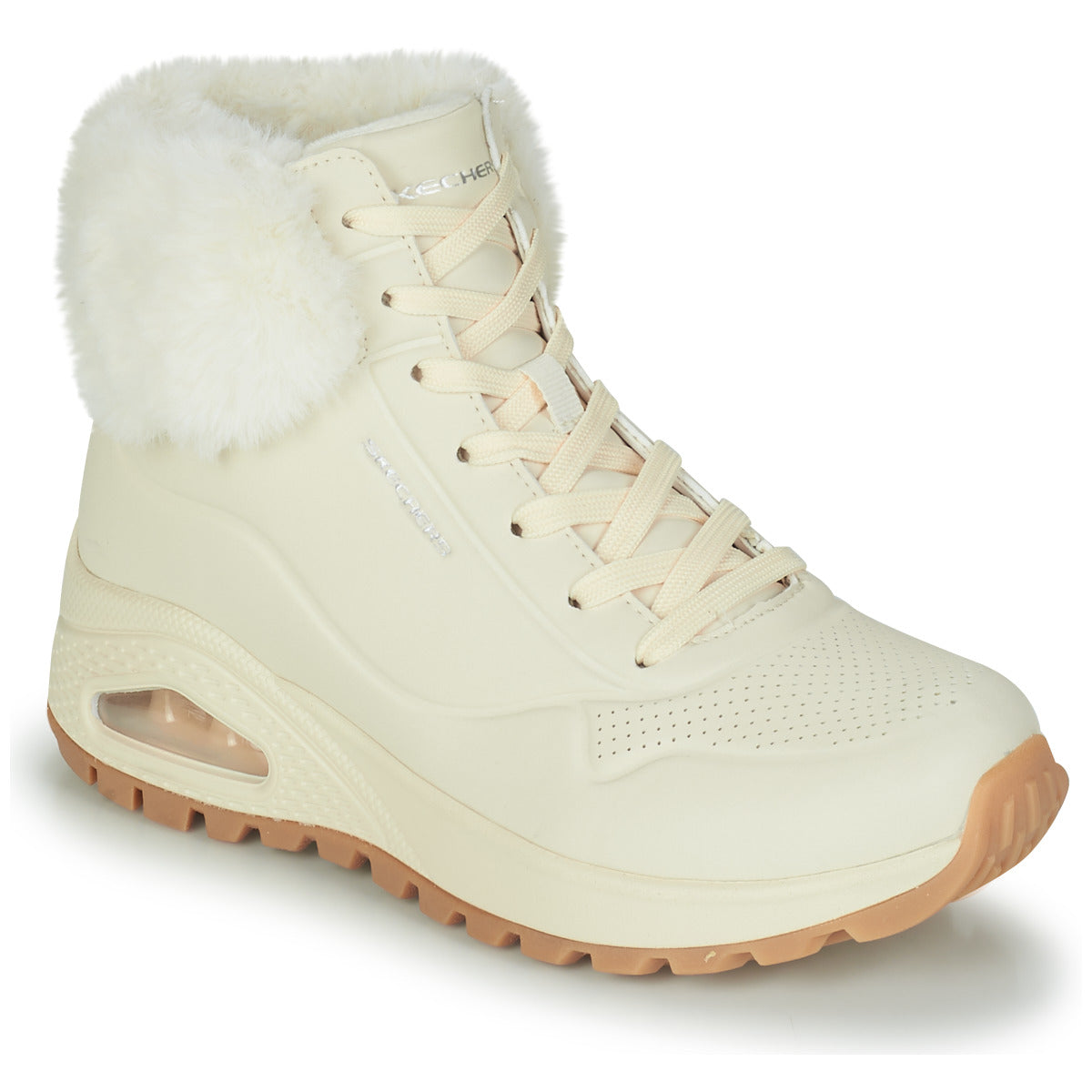 Stivaletti Donna Skechers  UNO RUGGED  Beige