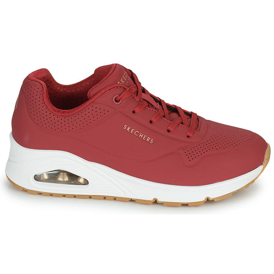 Sneakers basse Donna Skechers  UNO STAND ON AIR  Rosso