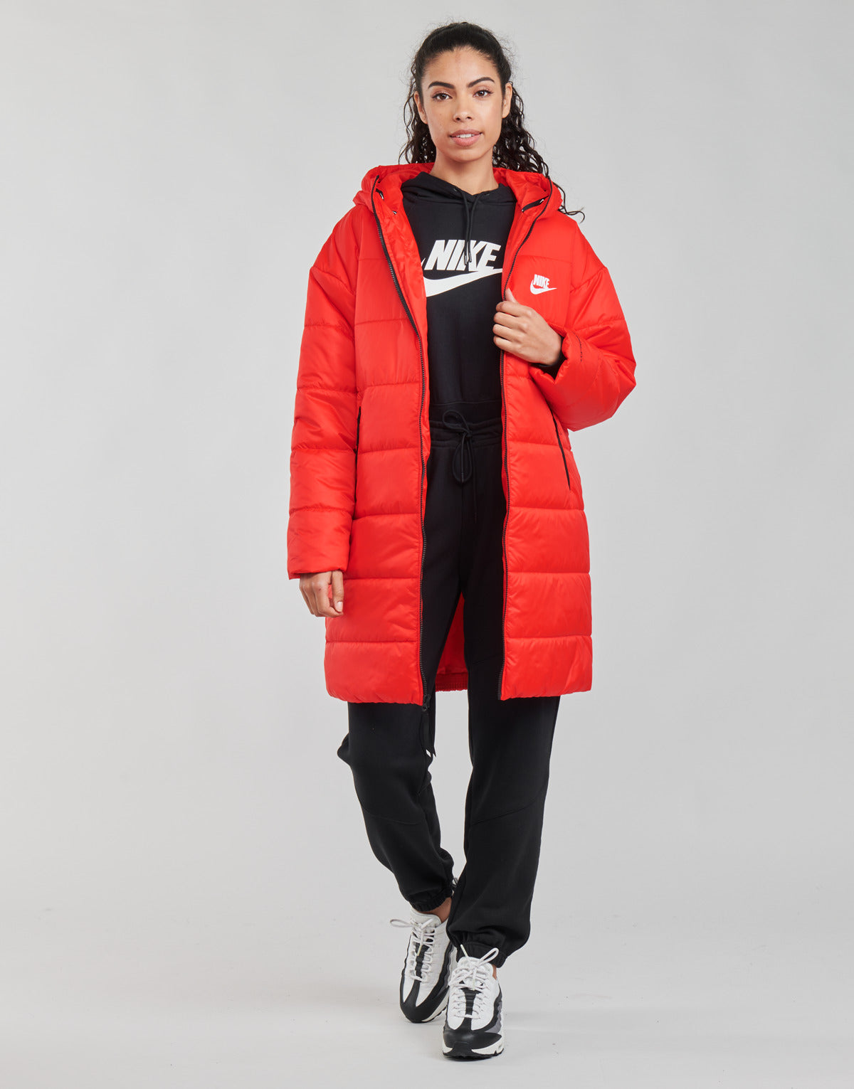 Piumino Donna Nike  W NSW TF RPL CLASSIC HD PARKA  Rosso