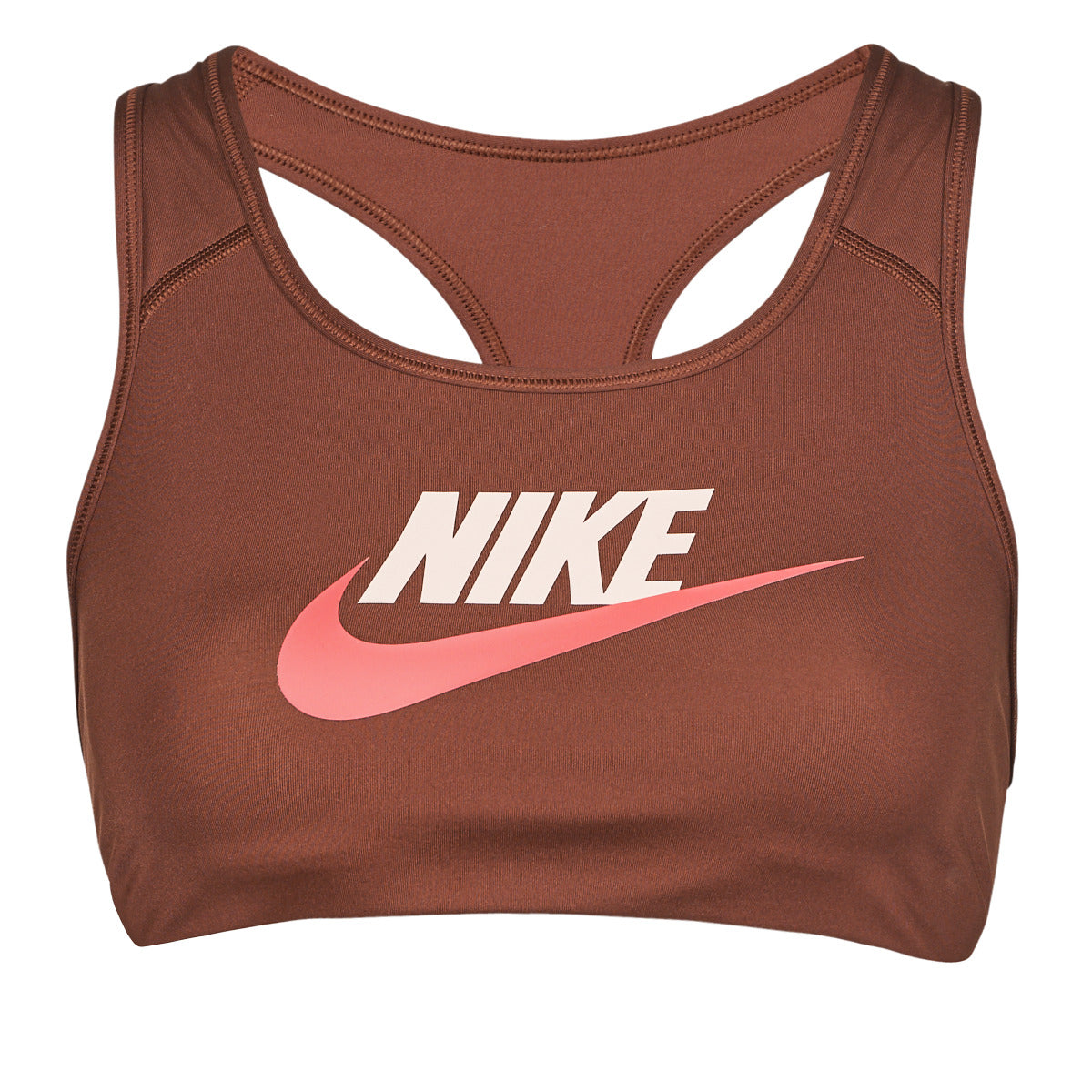 Reggiseno sportivo Donna Nike  W NK DF SWSH CB FUTURA GX BRA  Marrone