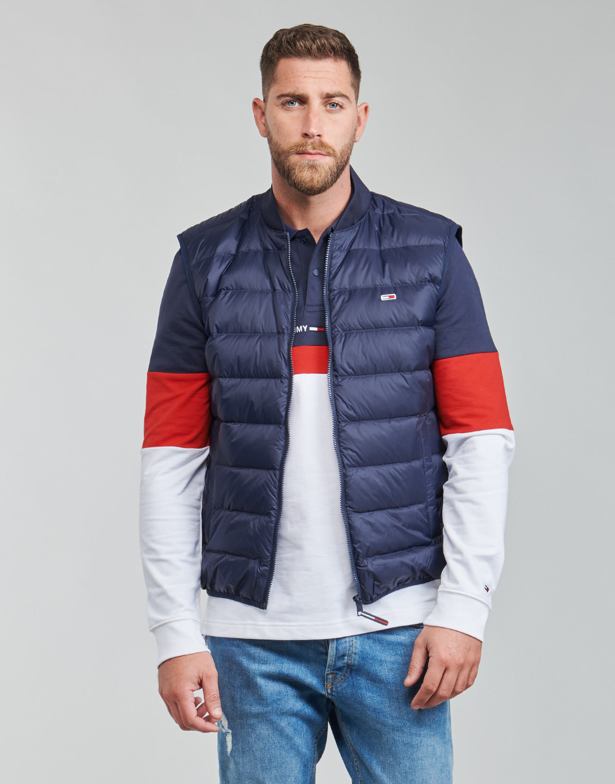 Piumino Uomo Tommy Jeans  TJM PACKABLE LIGHT DOWN VEST  Blu