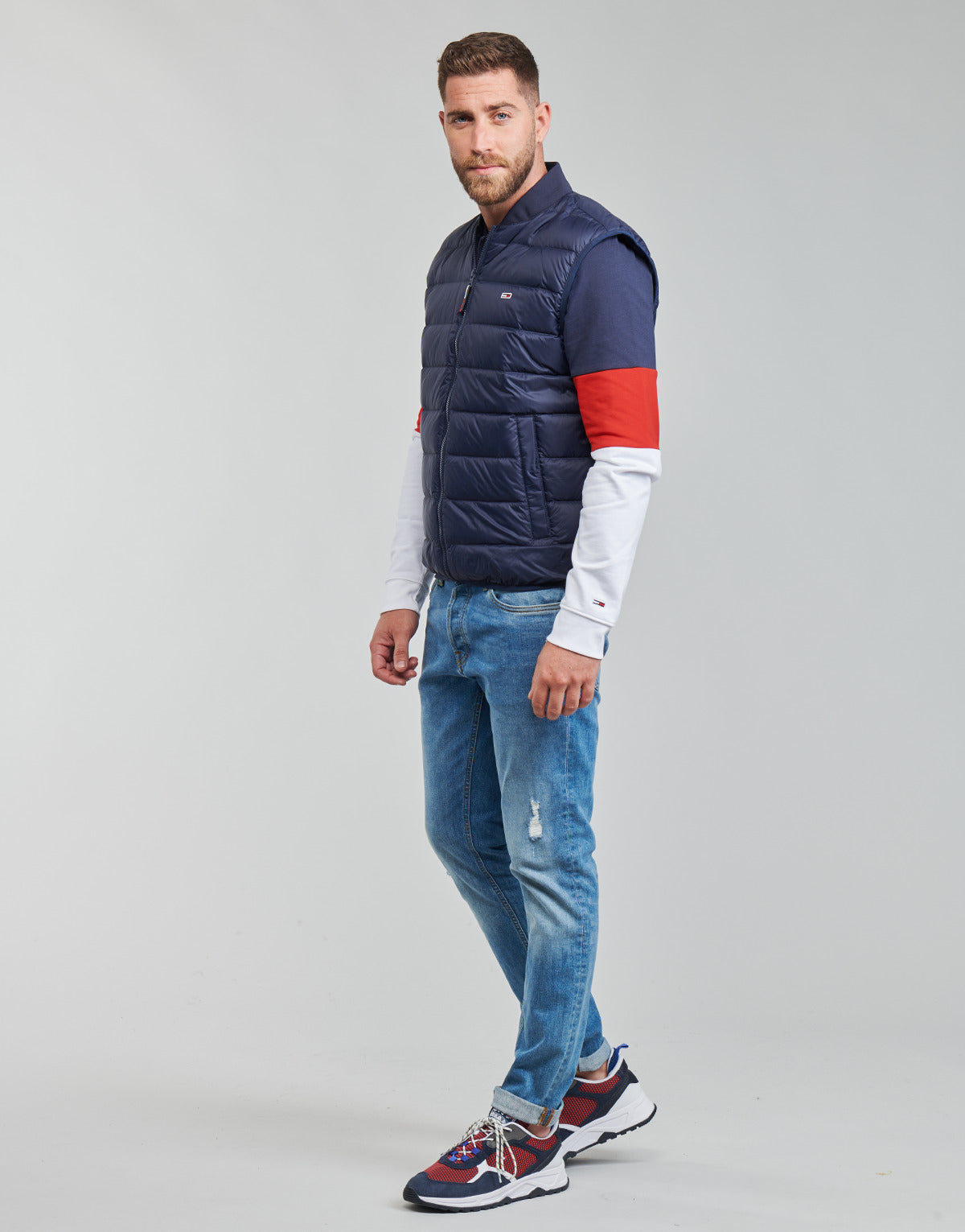 Piumino Uomo Tommy Jeans  TJM PACKABLE LIGHT DOWN VEST  Blu