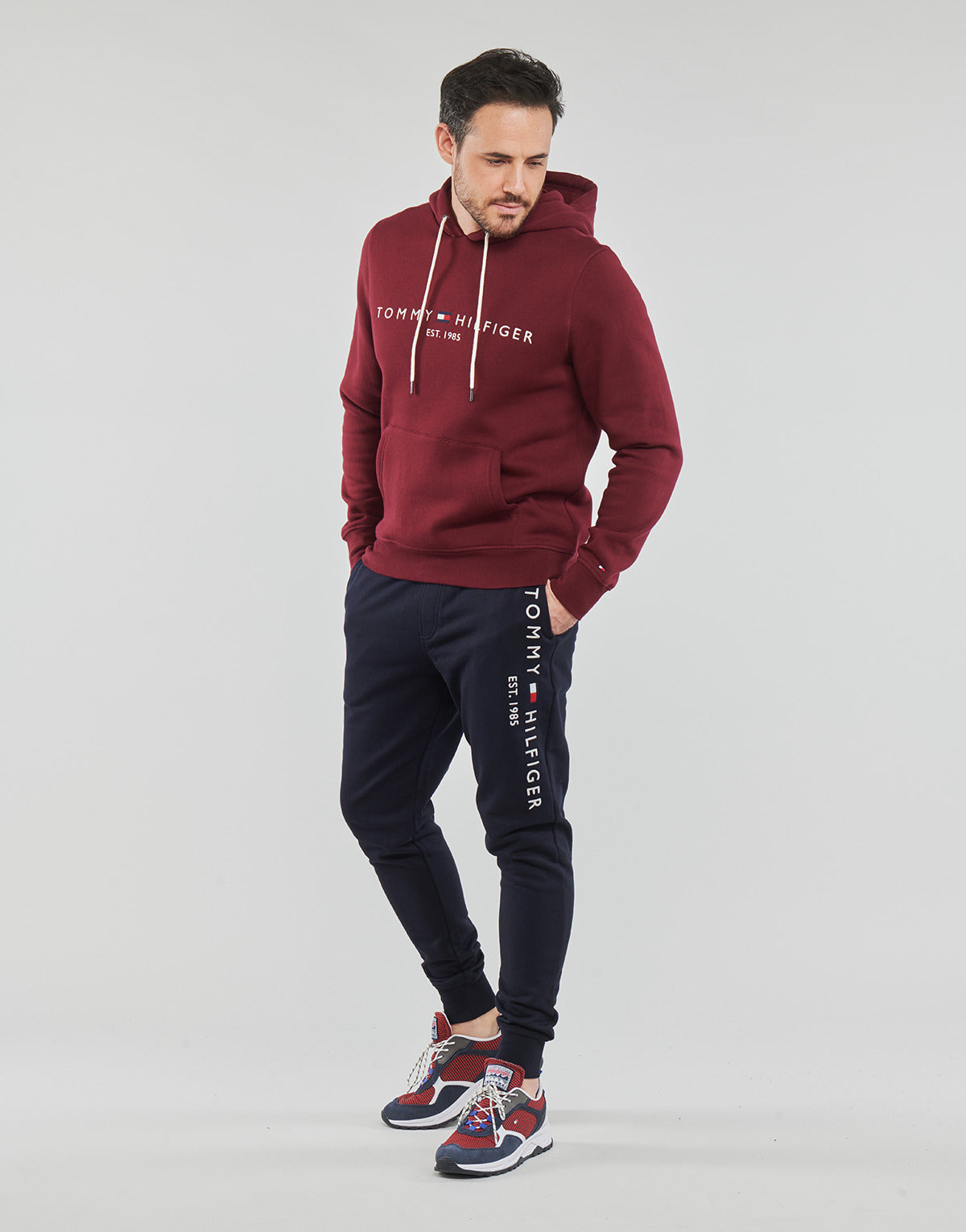 Pantaloni Sportivi Uomo Tommy Hilfiger BASIC BRANDED SWEATPANTS Marine