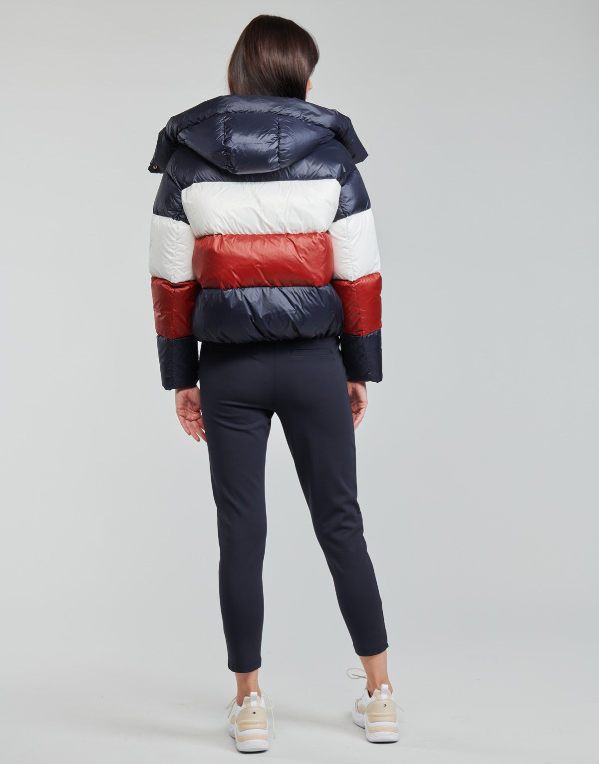 Piumino Donna Tommy Hilfiger COLORBLOCK DWN PUFFER JKT Multicolore