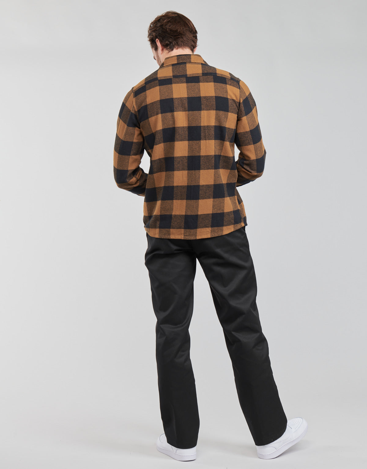 Camicia a maniche lunghe Uomo Dickies NEW SACRAMENTO SHIRT Marrone