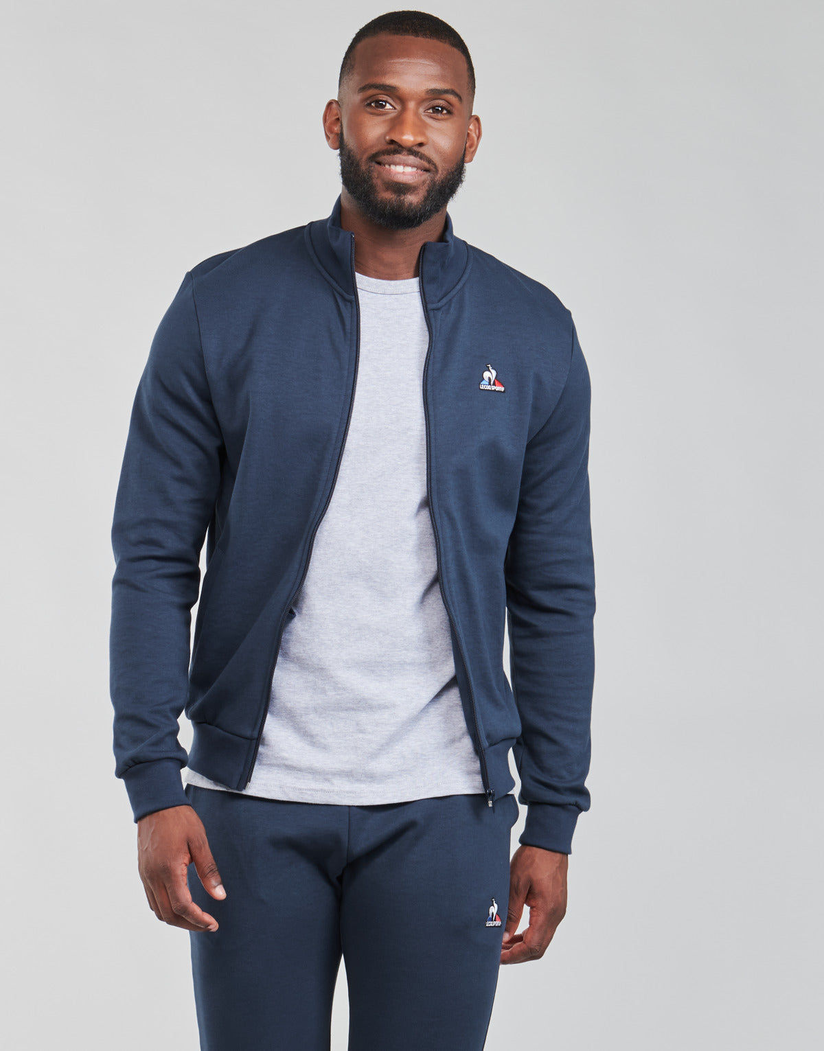 Giacca Sportiva Uomo Le Coq Sportif ESS FZ SWEAT N°4 M Marine