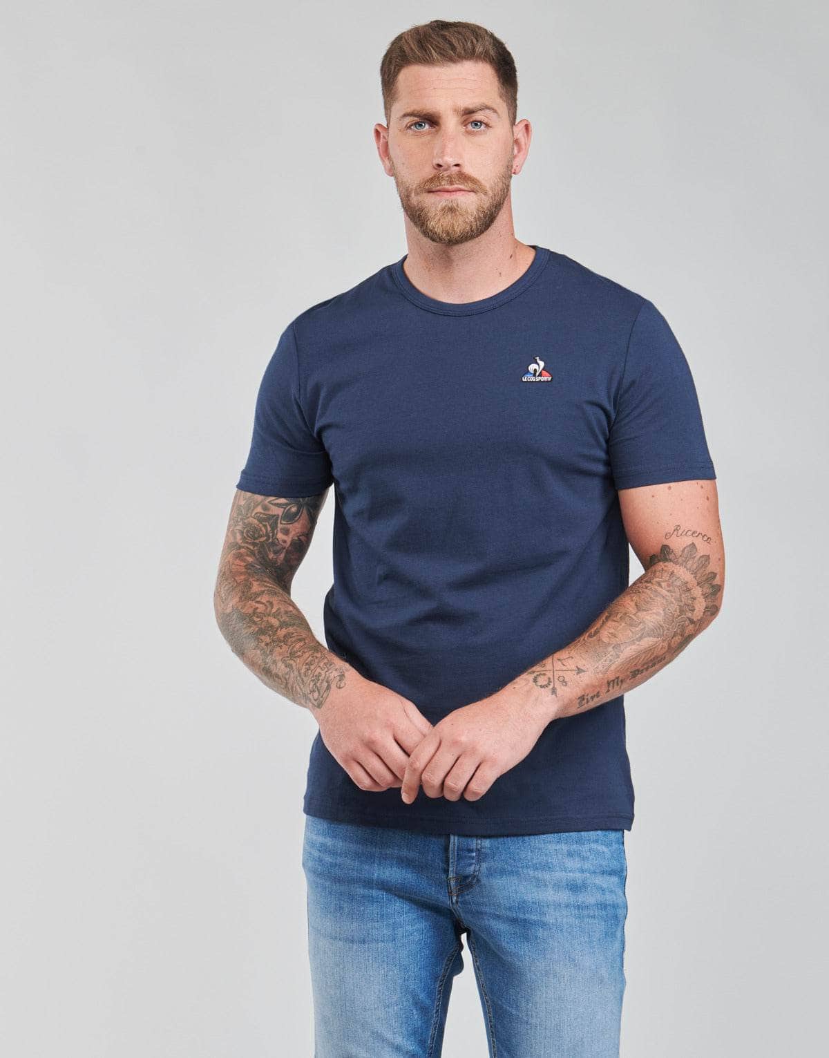 T-shirt Uomo Le Coq Sportif ESS TEE SS N°4 M Marine