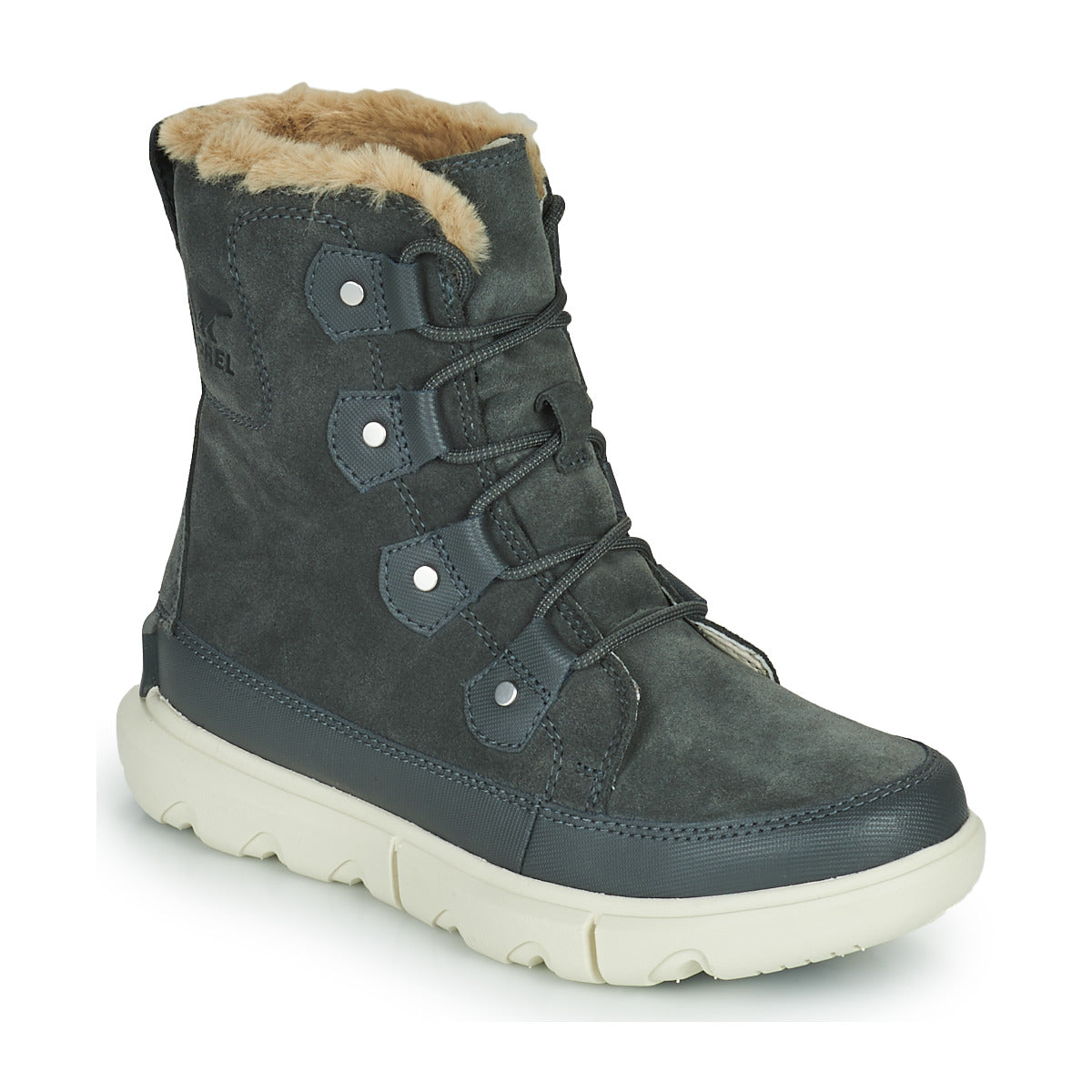 Stivaletti Donna Sorel SOREL EXPLORER II JOAN FAUX FUR Grigio