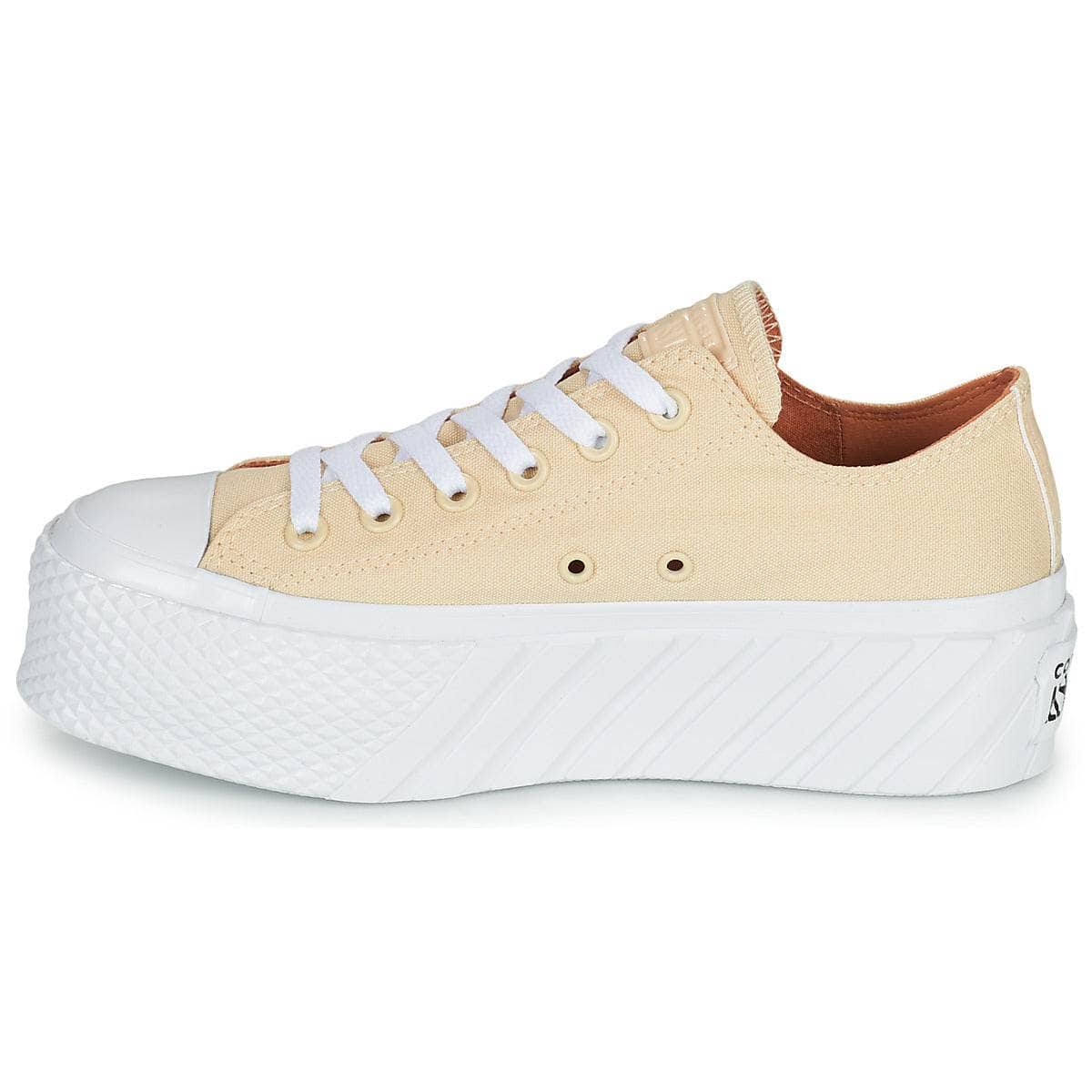 Sneakers basse Donna Converse CHUCK TAYLOR ALL STAR LIFT 2X HYBRID SHINE OX Giallo