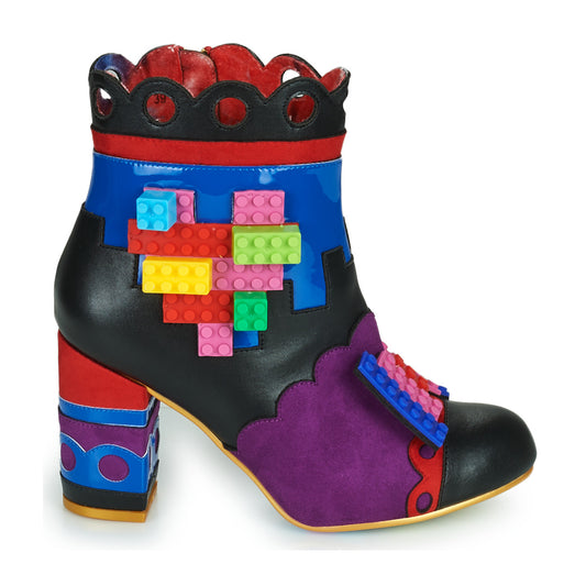Stivaletti Donna Irregular Choice  BUILDING LOVE  Nero