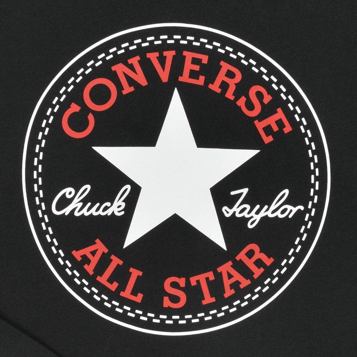 T-shirts a maniche lunghe ragazzo Converse CHUCK PATCH LONG SLEEVE TEE Nero