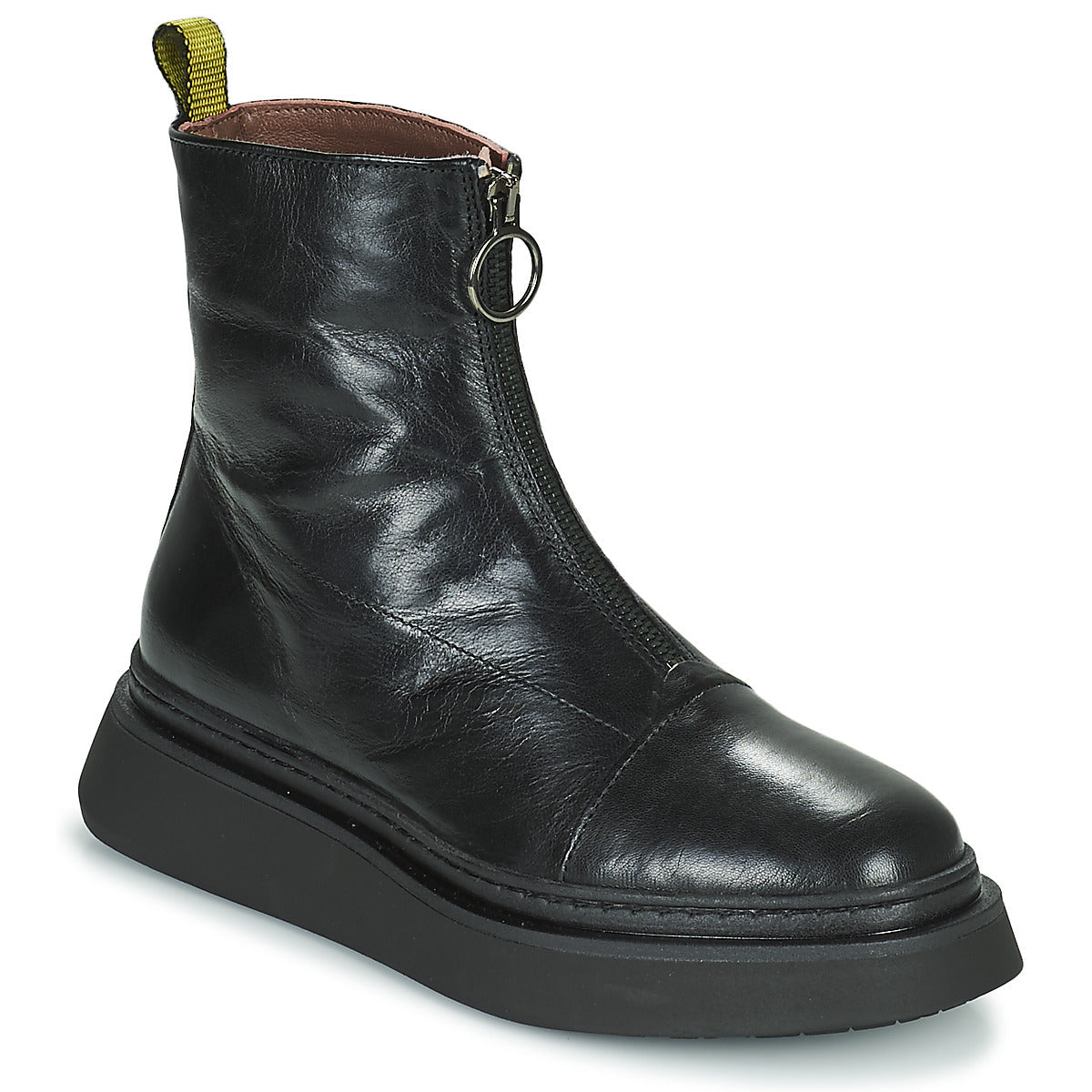 Stivaletti Donna Mjus BASE ZIP Nero