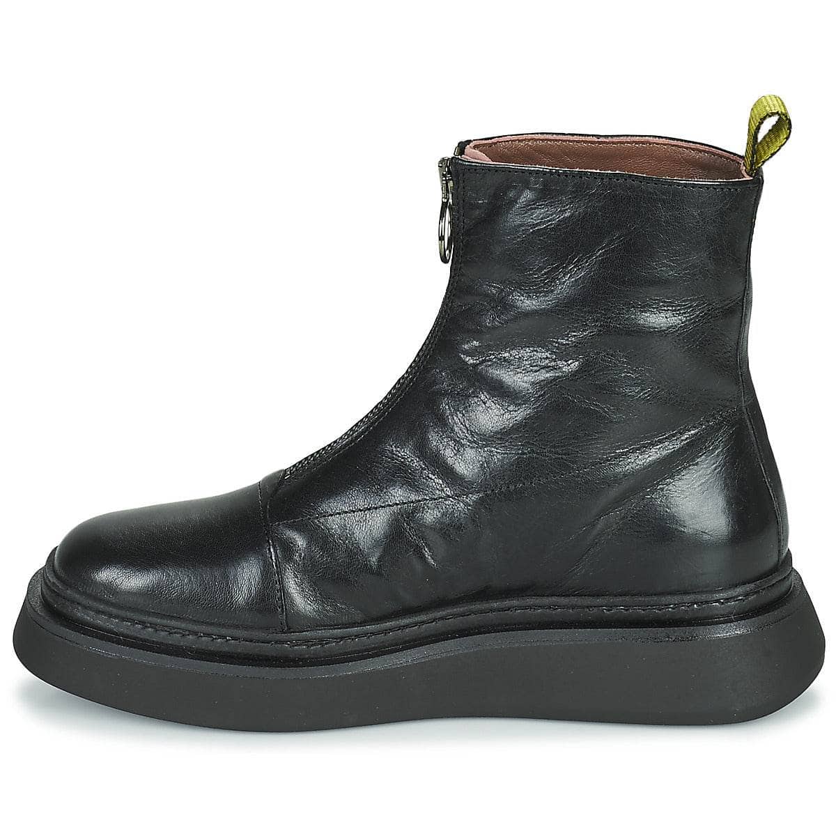 Stivaletti Donna Mjus BASE ZIP Nero