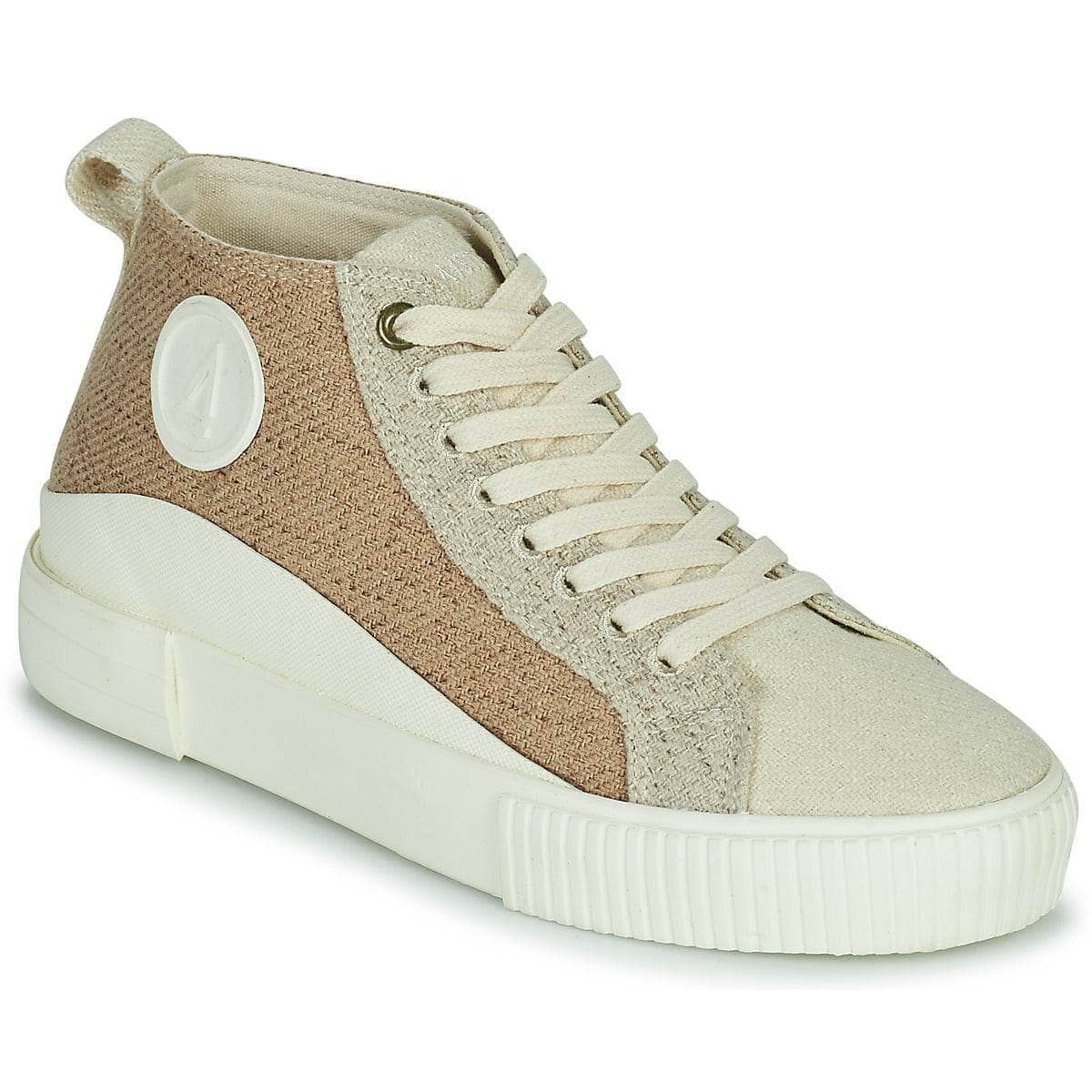 Sneakers alte Donna Armistice FOXY MID LACE W Beige