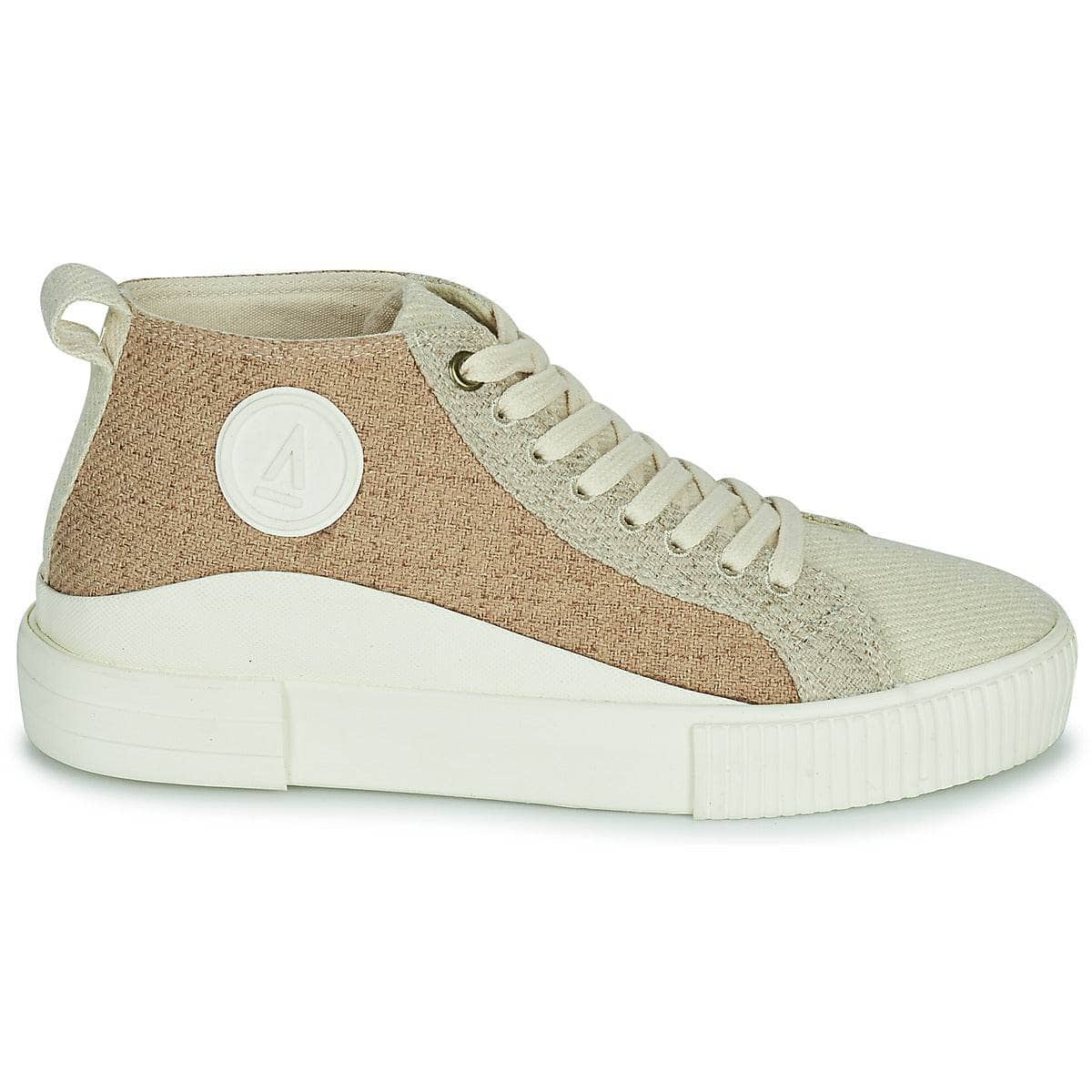 Sneakers alte Donna Armistice FOXY MID LACE W Beige