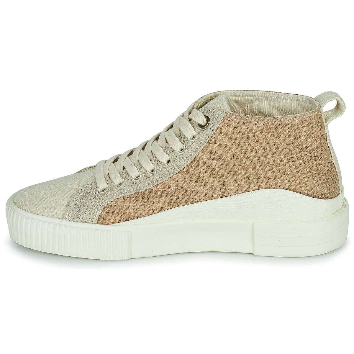 Sneakers alte Donna Armistice FOXY MID LACE W Beige