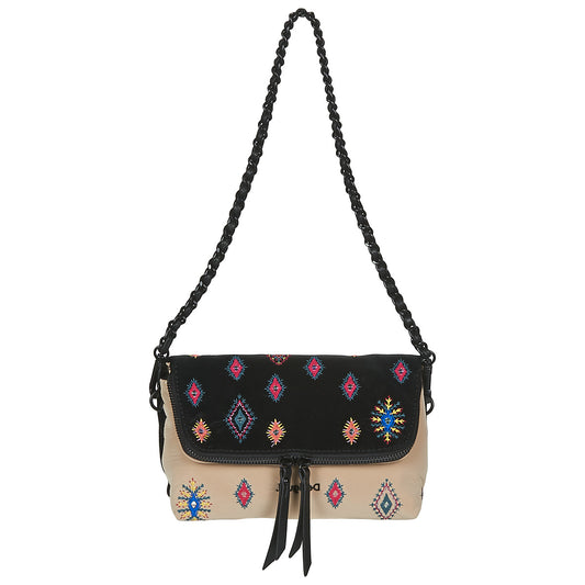 Borsa a tracolla Donna Desigual  JULY TRIBU VENECIA MINI  Nero