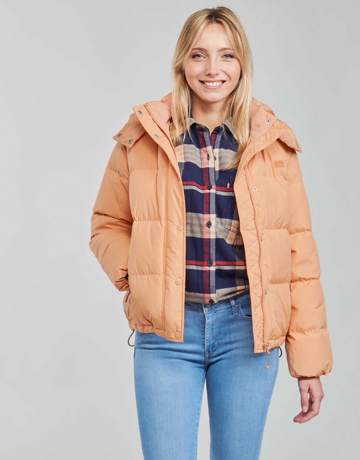 Piumino Donna Levis QUINN SHORT DOWN PUFFER Arancio