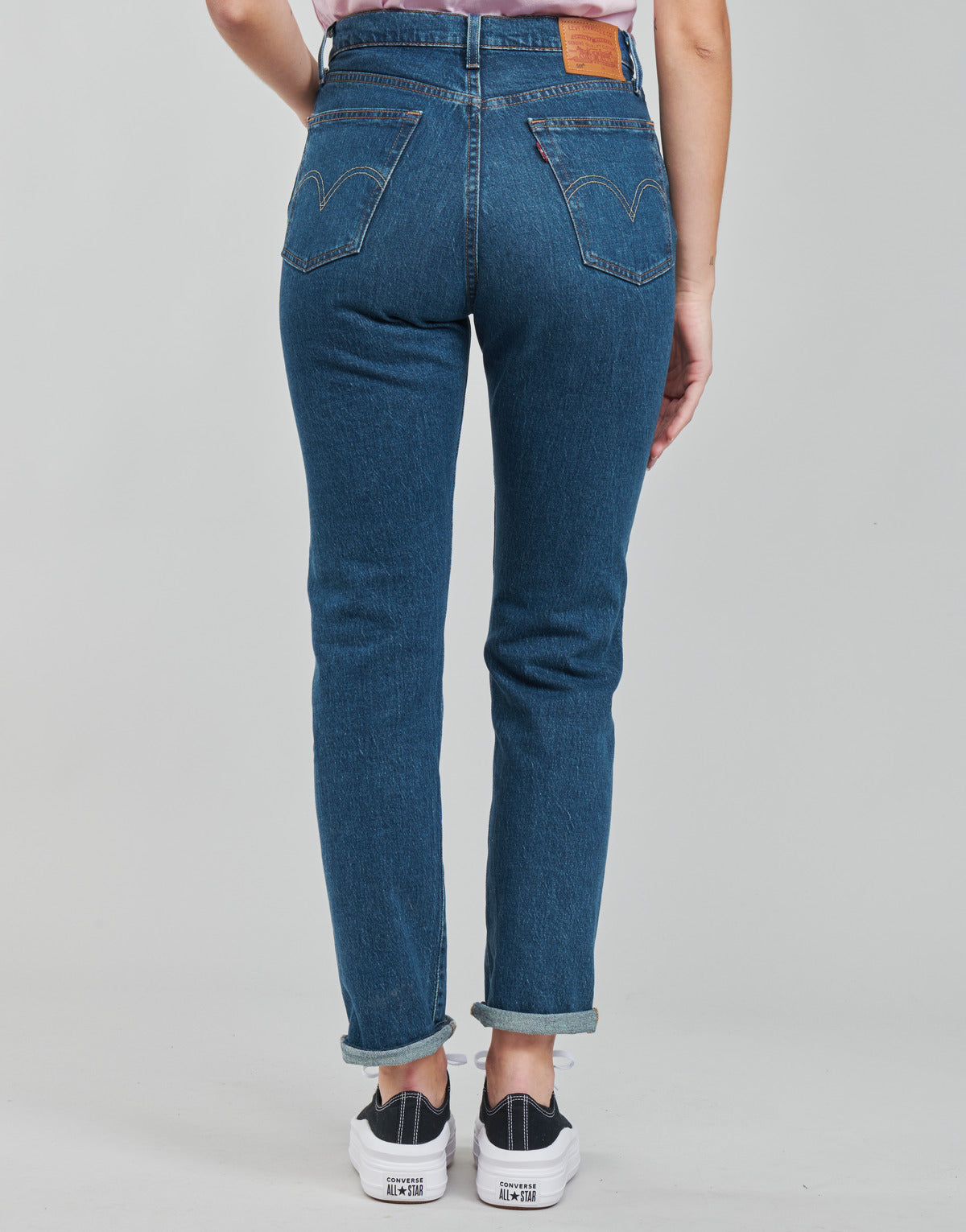 Jeans boyfriend Donna Levis 501 CROP Blu