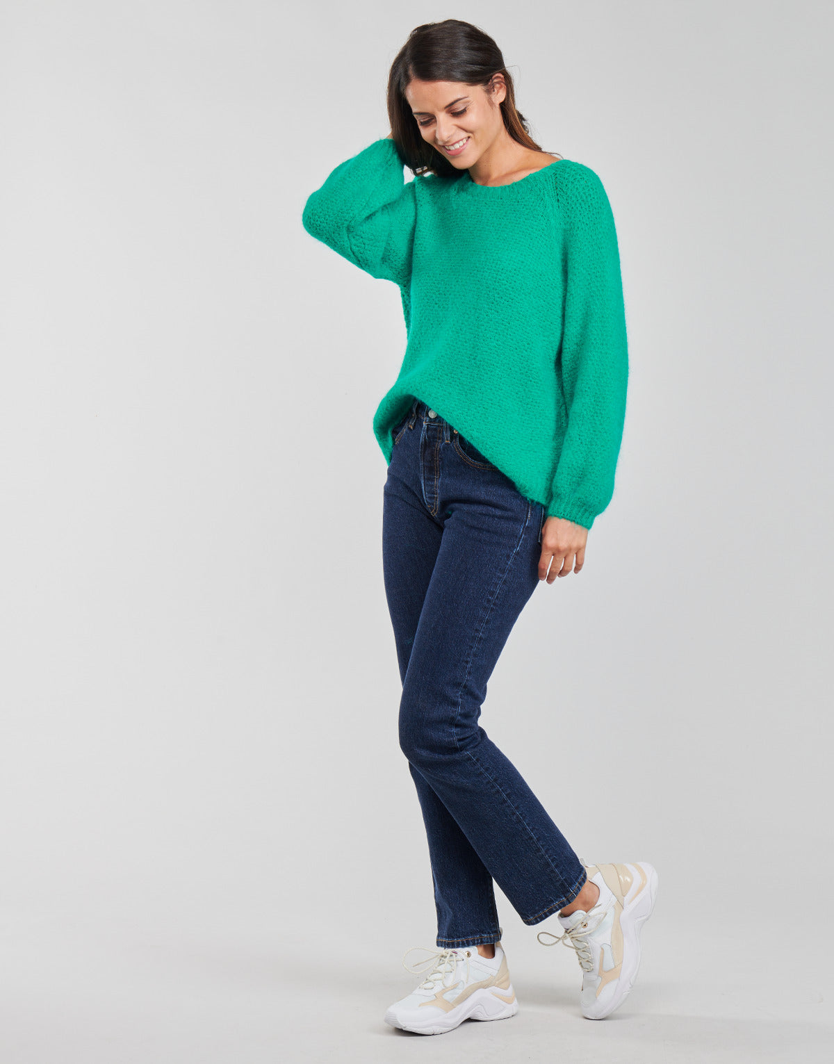 Jeans boyfriend Donna Levis 501 CROP Blu