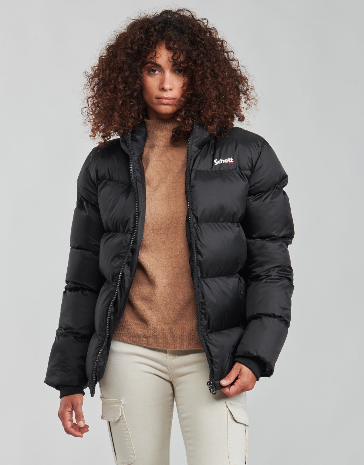 Piumino Uomo Schott IDAHO2 Nero