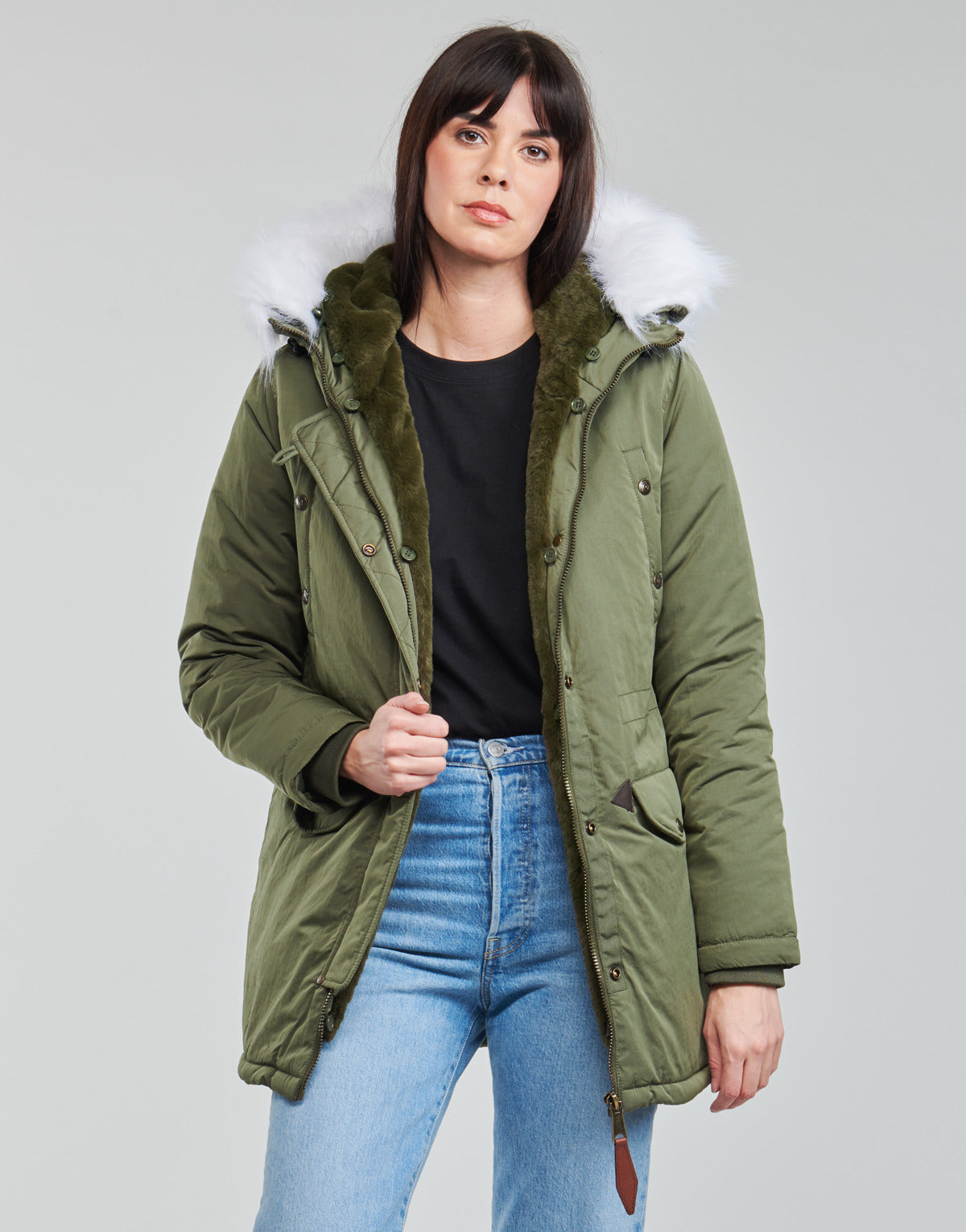 Parka Donna Schott EVEREST Kaki