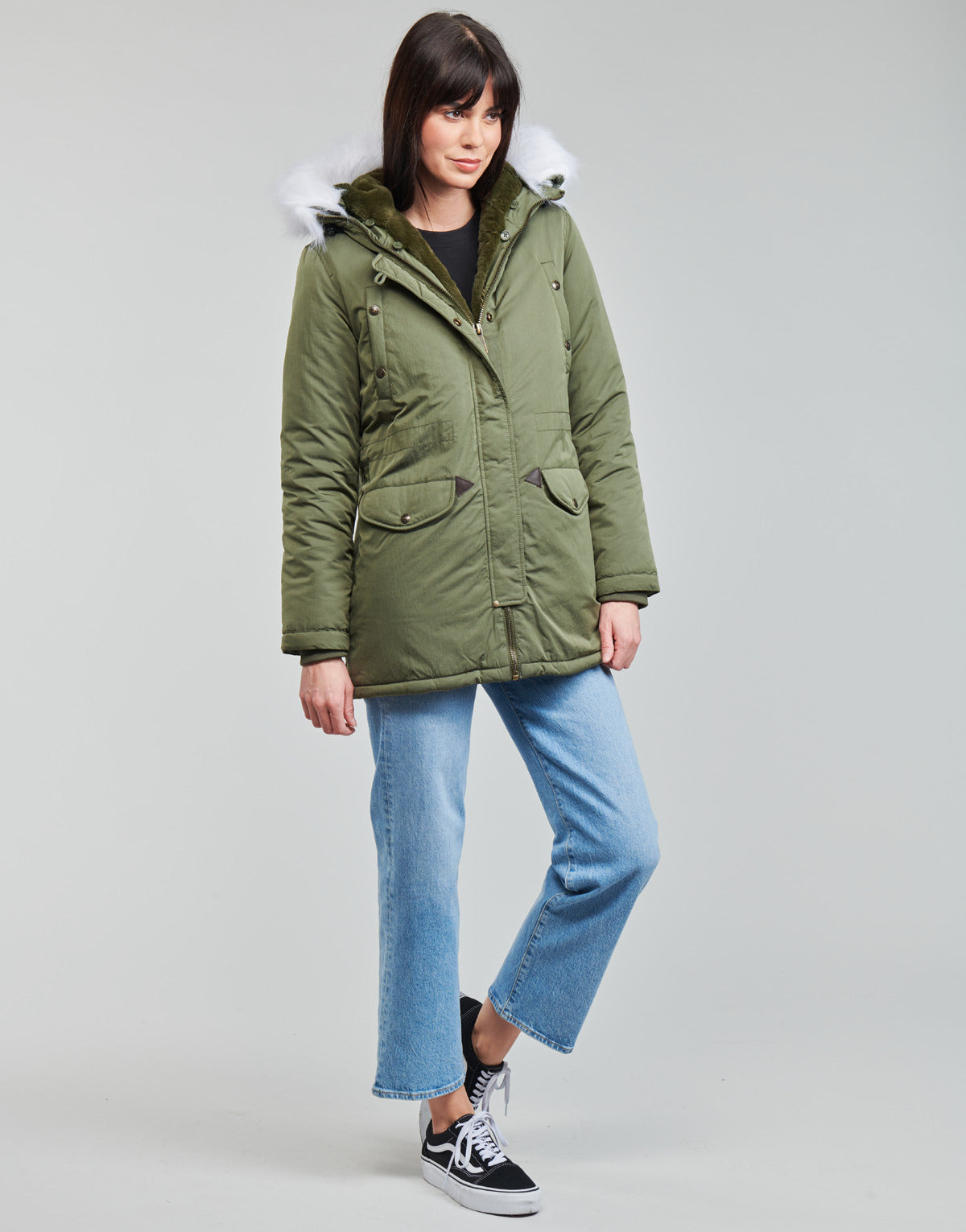 Parka Donna Schott EVEREST Kaki