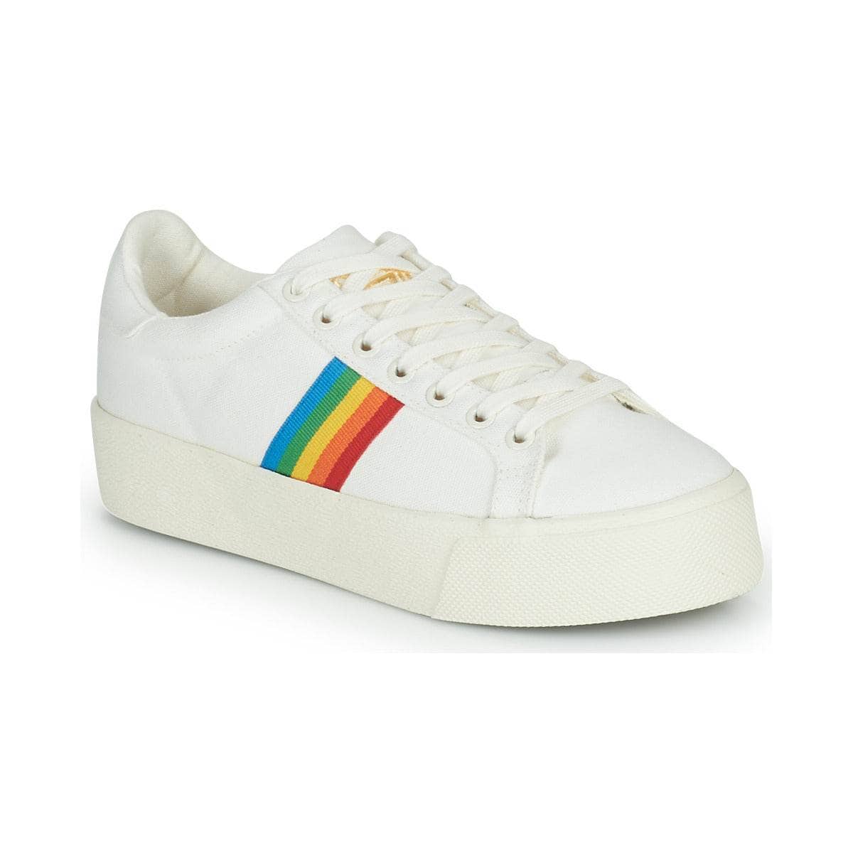 Sneakers basse Donna Gola ORCHID PLATFORM RAINBOW Bianco